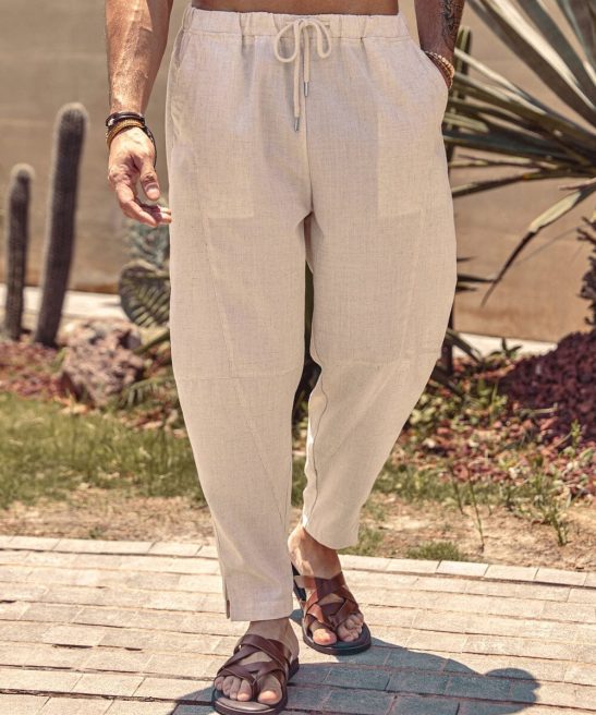 Linen Style Beach Pants