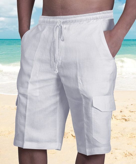 Cotton Shorts with Pockets