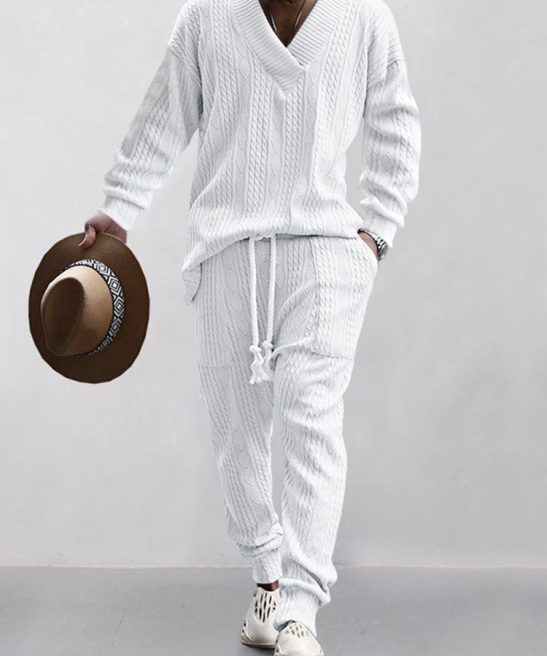 Athleisure Cable Jacquard Set